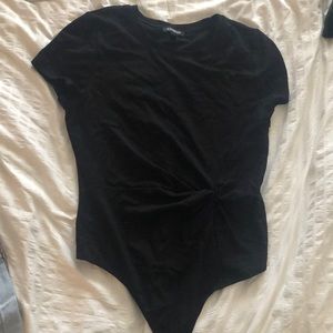 Express black T-shirt bodysuit